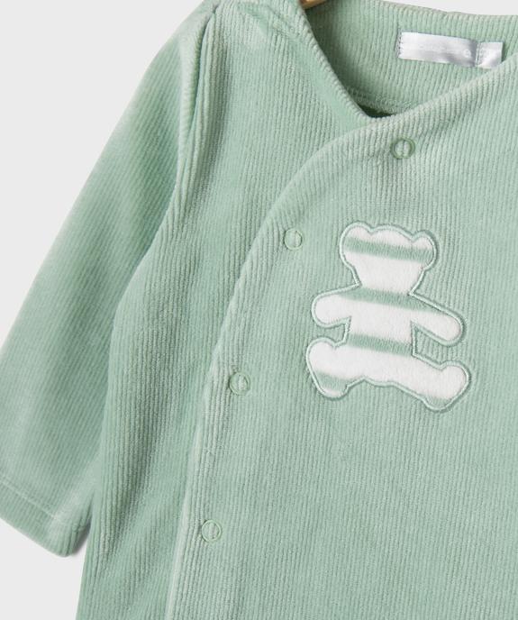 Pyjama 2 pièces en velours bébé garçon - LuluCastagnette vue2 - LULU CASTAGNETTE GEMO FOR GOOD - GEMO