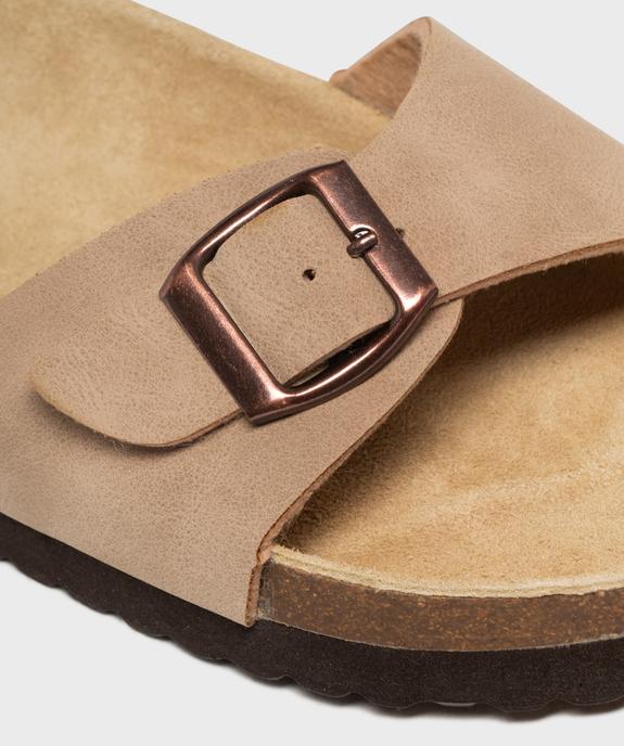 Mules 1 bride à boucle et semelle intérieure cuir femme - Valentina Baldano vue6 - VALENTINA BALDA - GEMO