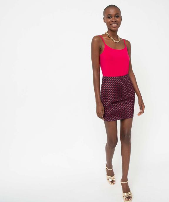 Débardeur uni à fines bretelles femme vue5 - GEMO (MAILLE) - GEMO
