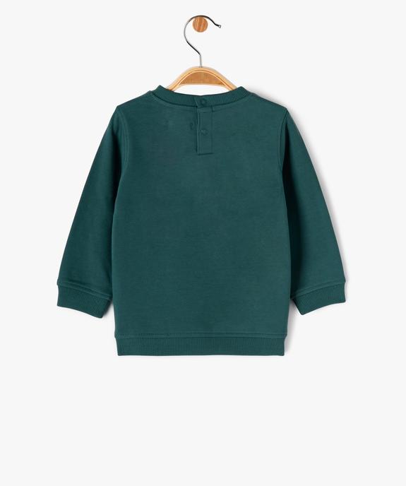 Sweat en molleton doux avec motifs bébé garçon vue3 - GEMO(BEBE DEBT) - GEMO