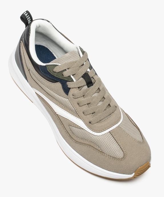 Baskets homme inspiration rétro running vue5 - GEMO (HOMME) - GEMO