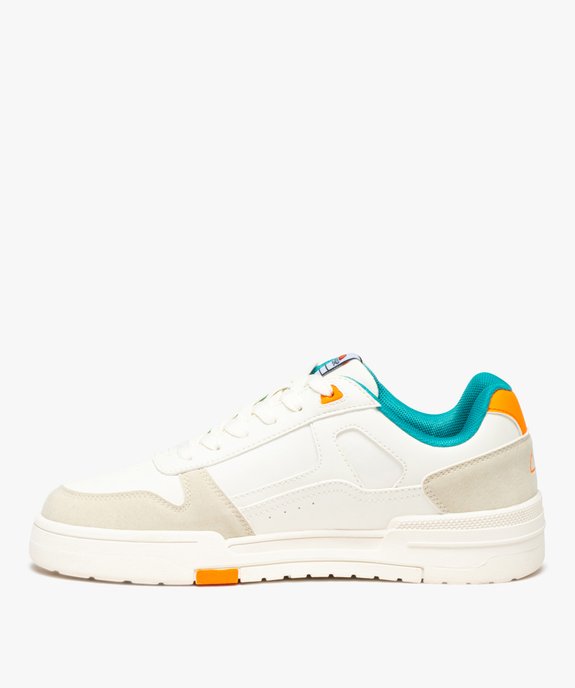 Baskets femme unies avec détails fluo - Ellesse vue4 - ELLESSE - GEMO