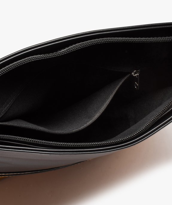 Sac besace femme à détail doré vue3 - GEMO (ACCESS) - GEMO