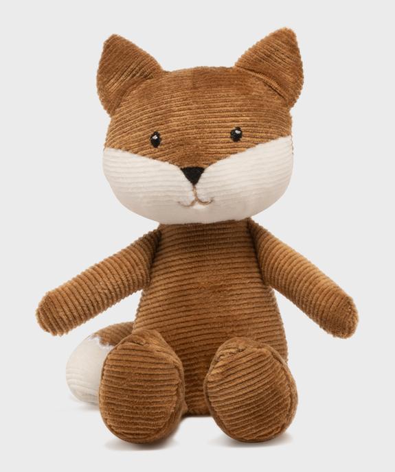 Doudou chat en velours côtelé bébé vue1 - GEMO (ACCESS) - GEMO