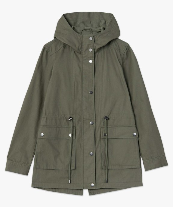 Parka femme à capuche en coton vue4 - GEMO(FEMME PAP) - GEMO