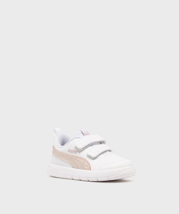 Baskets à scratch et détails pailletés bébé fille - Puma vue2 - PUMA - GEMO