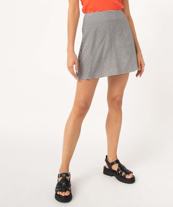 Jupe femme fluide coupe trapèze vue1 - GEMO(FEMME PAP) - GEMO