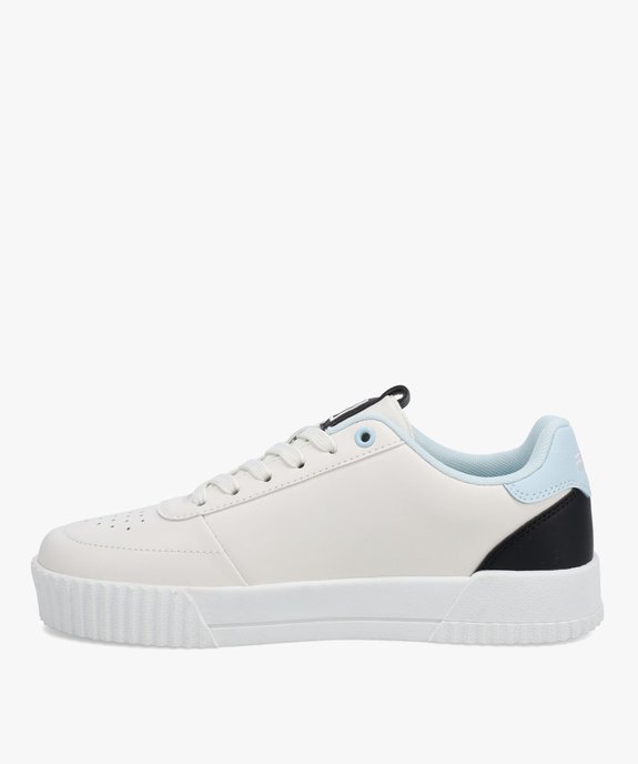 Tennis femme à détails colorés fermeture lacets – Fila Milena vue3 - FILA - GEMO