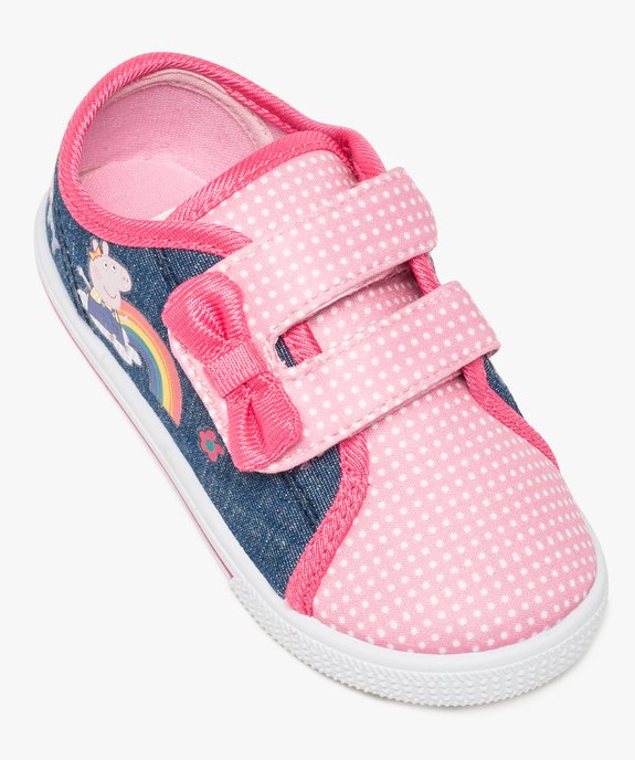 Baskets effet denim à scratchs - Peppa Pig vue5 - PEPPA PIG - GEMO