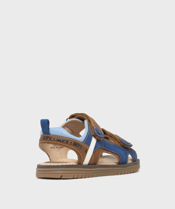 Sandales casual chic à double scratch garçon - Gepy vue4 - GEPY - GEMO