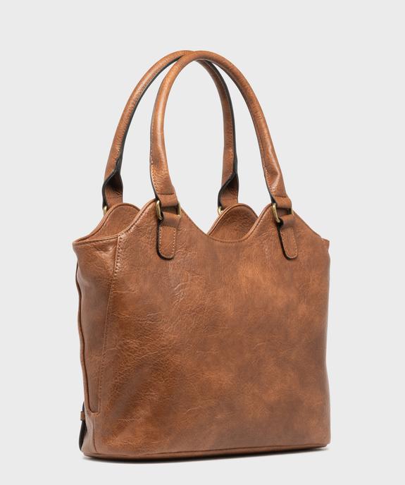 Sac à main avec zips et détails métalliques femme vue2 - GEMO (ACCESS) - GEMO