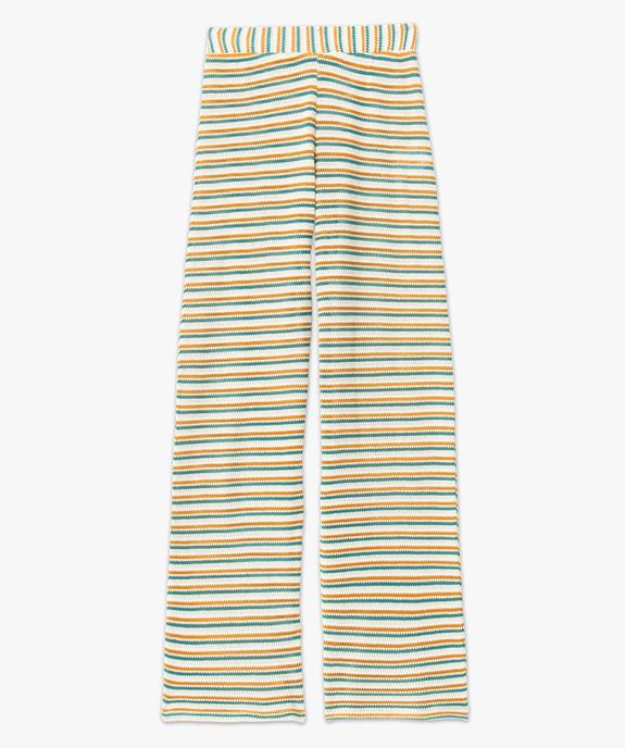 Pantalon en maille à rayures femme - Camps United vue4 - GEMO(FEMME PAP) - GEMO