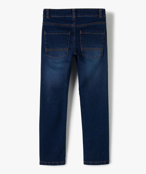 Jean garçon coupe Slim légèrement délavé vue3 - GEMO (ENFANT) - GEMO
