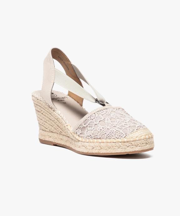 Espadrilles à talon compensé vue2 - GEMO(URBAIN) - GEMO