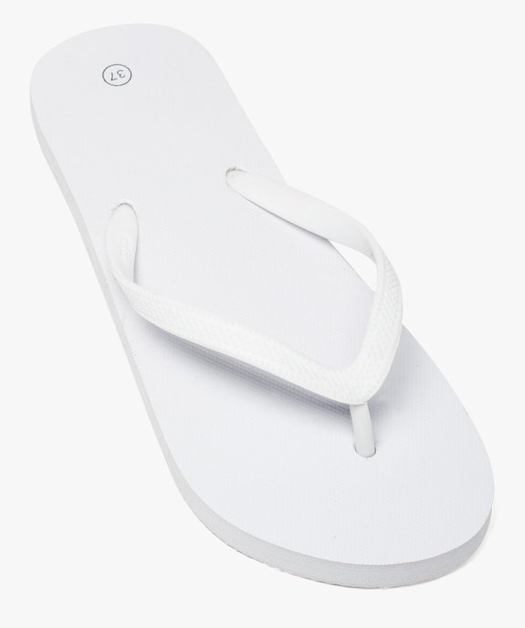 Tongs femme unies vue5 - GEMO (PLAGE) - GEMO