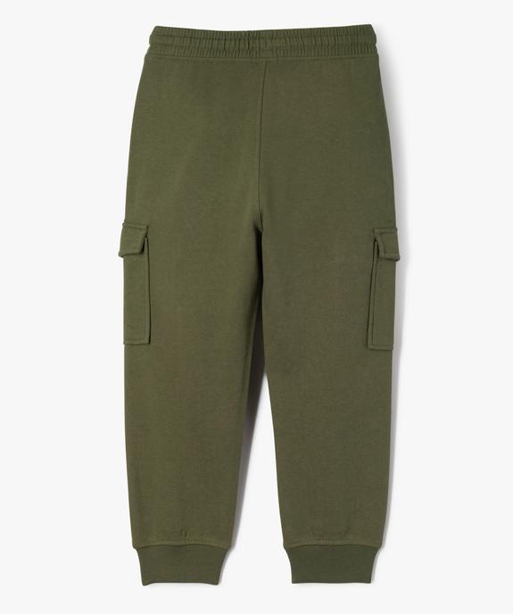 Pantalon de jogging molletonné avec poches à rabat garçon vue4 - GEMO (ENFANT) - GEMO
