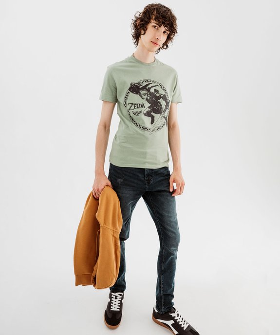 Tee-shirt manches courtes avec motif Zelda homme - Nintendo vue4 - ZELDA - GEMO