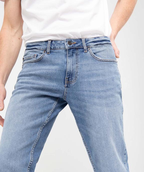 Jean coupe Regular coloris délavé homme vue11 - GEMO 4G HOMME - GEMO