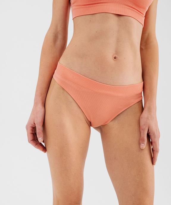 Tanga en maille côtelée femme vue1 - GEMO(HOMWR FEM) - GEMO