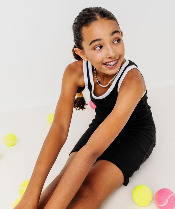 Robe débardeur en maille côtelée fille vue6 - GEMO 4G FILLE - GEMO