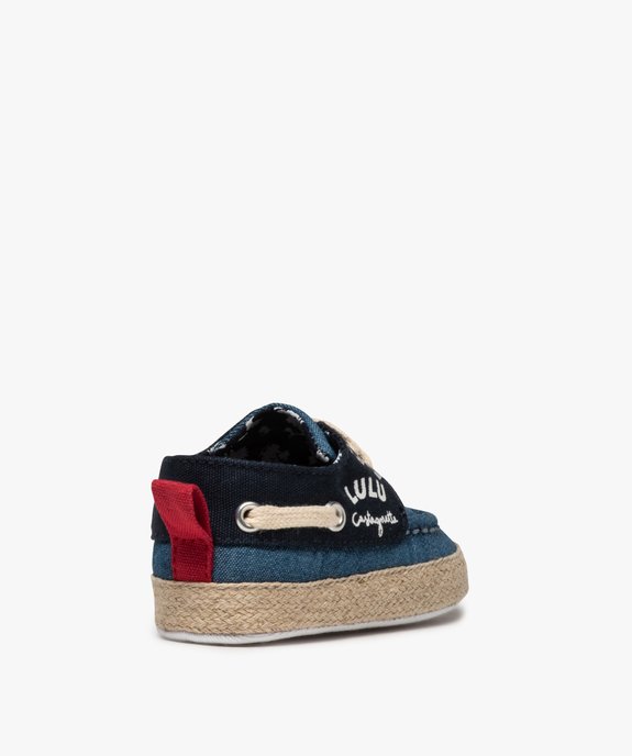 Chaussures de naissance garçon bateau - LuluCastagnette vue4 - LULUCASTAGNETTE - GEMO
