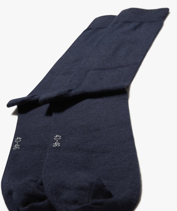 Chaussettes homme tige haute en modal (lot de 2) vue2 - GEMO 4G HOMME - GEMO