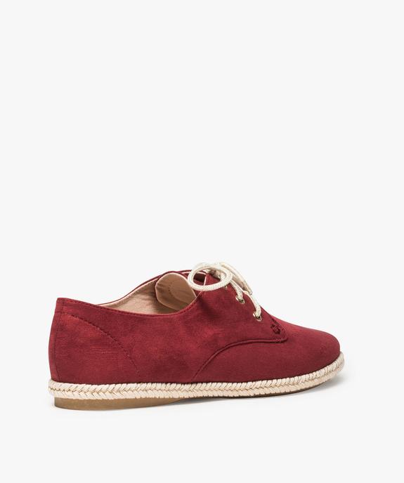 Derbies femme à semelle ornée de corde tressée vue4 - GEMO (CASUAL) - GEMO
