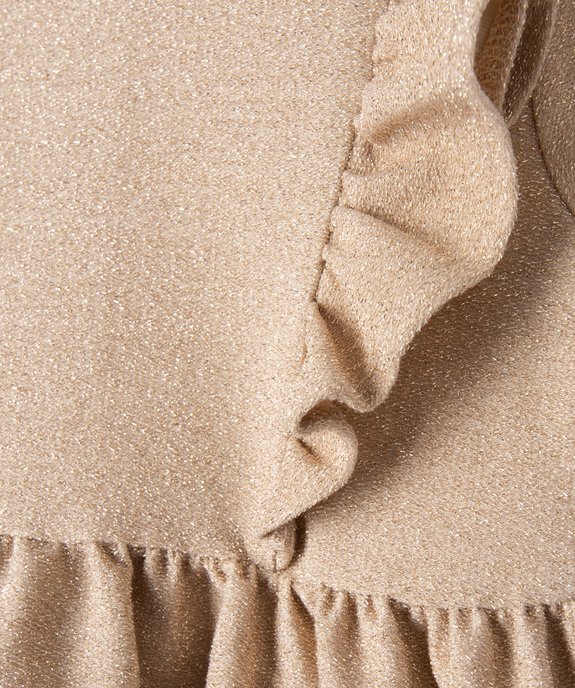 Robe bébé fille à paillettes avec volant sur le buste à manches longues vue2 - GEMO(BEBE DEBT) - GEMO