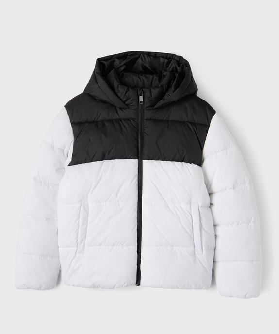 Doudoune à capuche bicolore garçon vue1 - GEMO 4G GARCON - GEMO