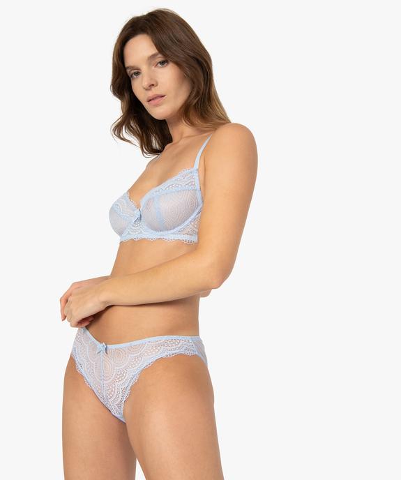 Culottes en dentelle et tulle femme (lot de 2) vue3 - GEMO(HOMWR FEM) - GEMO