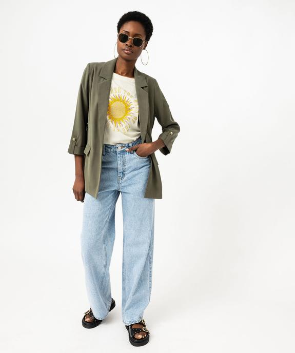 Tee-shirt à manches courtes avec motif bohème femme vue5 - GEMO 4G FEMME - GEMO