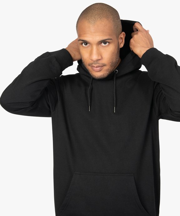 Sweat homme à capuche avec poche kangourou vue2 - GEMO (HOMME) - GEMO