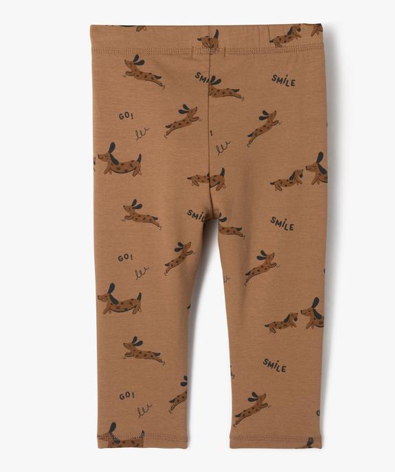 Legging en molleton imprimé bébé garçon vue3 - GEMO(BEBE DEBT) - GEMO