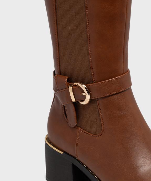 Bottes avec bande élastique sur le côté femme - Valentina Baldano vue6 - VALENTINA BALDANO GEMO FORGOOD - GEMO