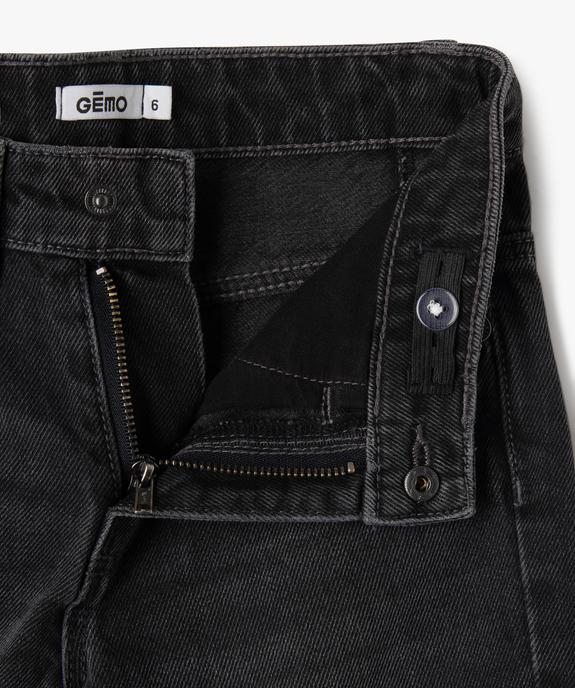 Bermuda skate en jean avec ceinture ajustable garçon vue2 - GEMO (ENFANT) - GEMO