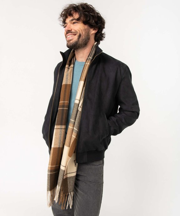 Echarpe homme à motif tartan avec franges aux extrémités vue3 - GEMO (ACCESS) - GEMO