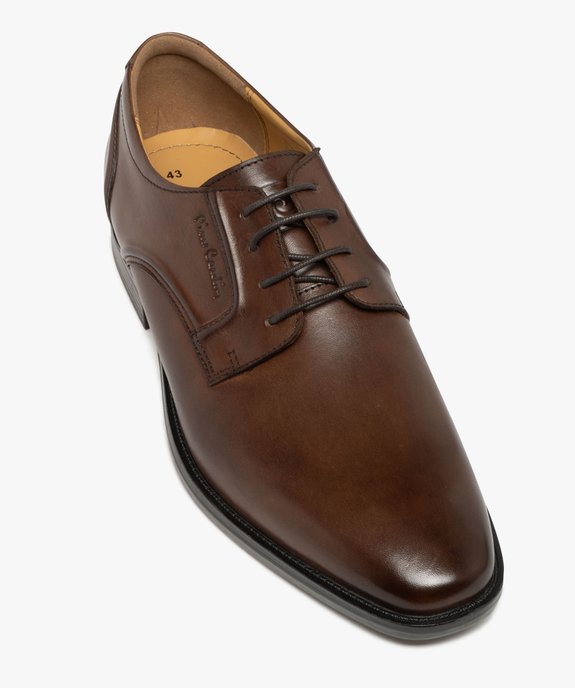 Derbies homme dessus en cuir à bout carré - Pierre Cardin D vue5 - PIERRE CARDIN DIFFUSION - GEMO