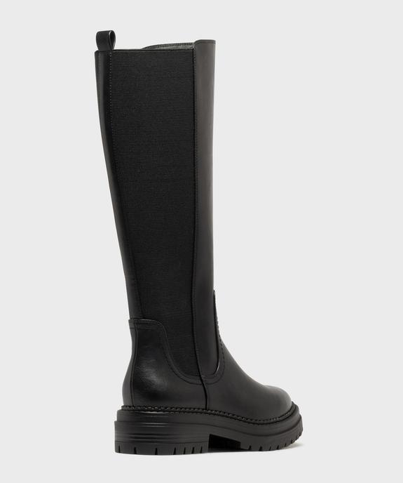 Bottes avec tige bi-matière à semelle crantée femme vue10 - 5 MILES - GEMO