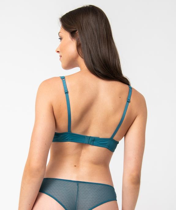 Soutien-gorge corbeille à armatures et dentelle vue2 - GEMO(HOMWR FEM) - GEMO