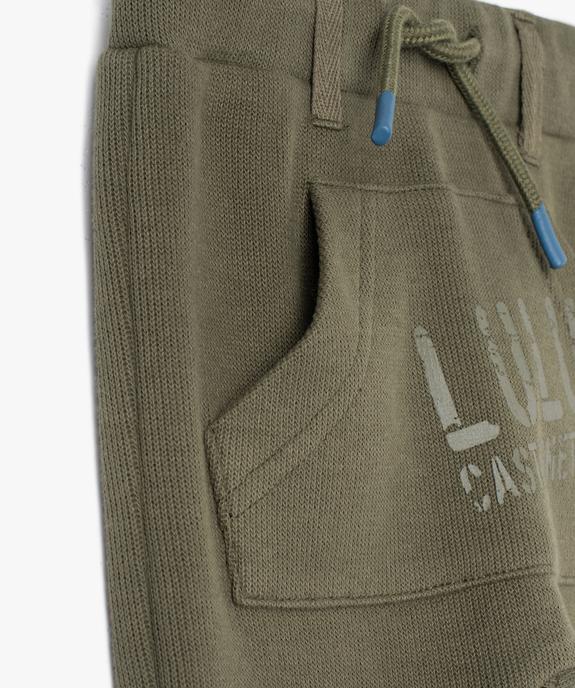 Pantalon bébé garçon en maille - LuluCastagnette vue2 - LULUCASTAGNETTE - GEMO