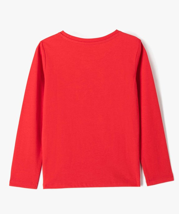 Tee-shirt de Noël fille à manches longues et sequins réversibles vue5 - GEMO (ENFANT) - GEMO
