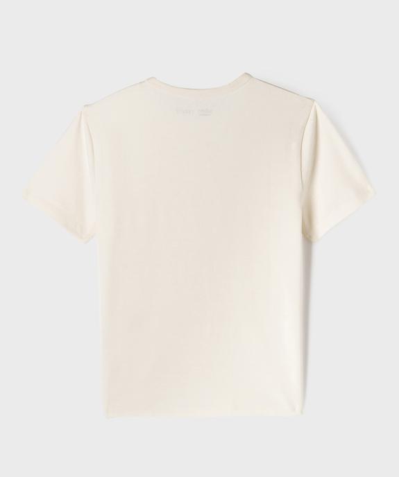 Tee-shirt manches courtes coupe courte fille vue3 - GEMO 4G FILLE - GEMO