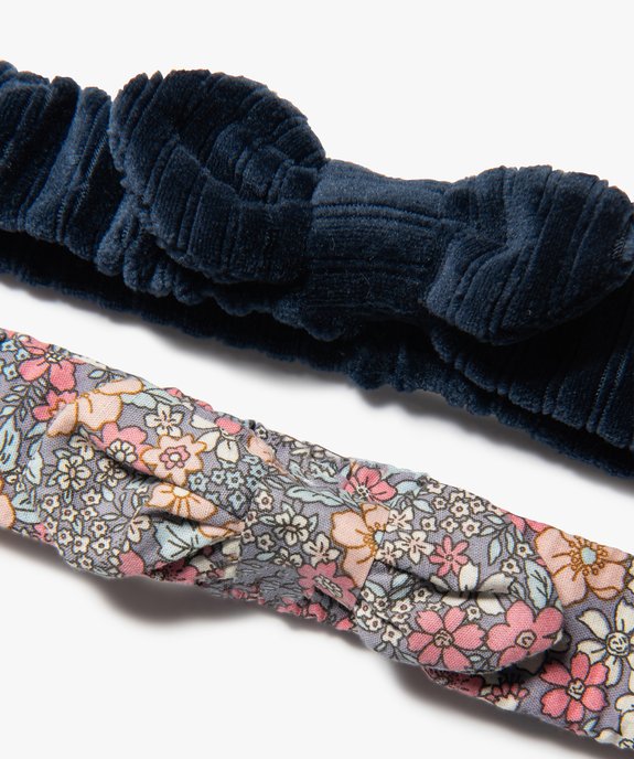 Bandeaux pour cheveux fille assortis (lot de 2) vue2 - GEMO - GEMO