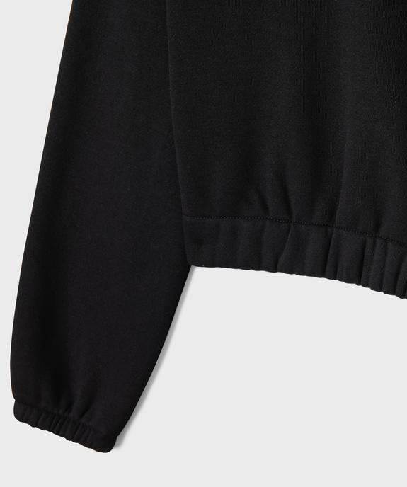 Sweat à capuche ample et court fille vue2 - GEMO 4G FILLE - GEMO