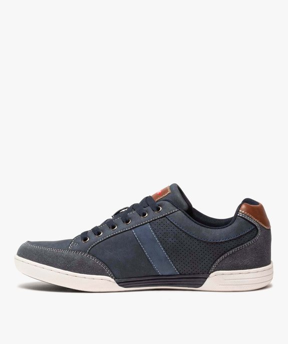 Baskets homme multi-matières avec perforations – Lee Cooper vue4 - LEE COOPER - GEMO