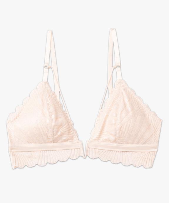 Soutien-gorge triangle scintillant avec mousses amovibles vue5 - GEMO(HOMWR FEM) - GEMO