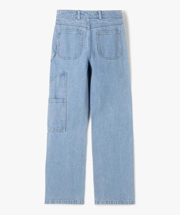 Jean Straight multi-poches fille vue3 - GEMO 4G FILLE - GEMO