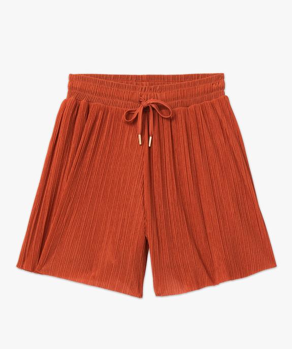 Short ample en maille plissée fluide femme vue4 - GEMO(FEMME PAP) - GEMO