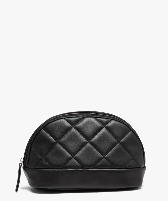 Trousse à maquillage femme matelassée et zippée vue1 - GEMO (ACCESS) - GEMO