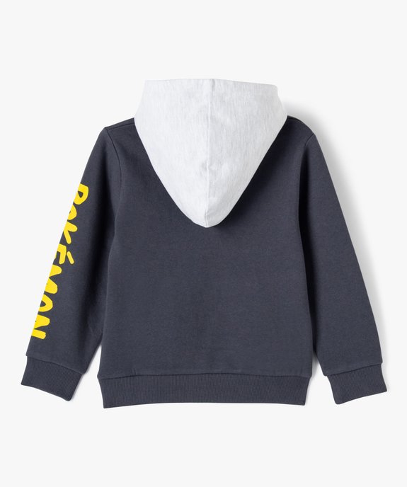 Sweat à capuche avec motif Pikachu garçon - Pokemon vue4 - POKEMON - GEMO